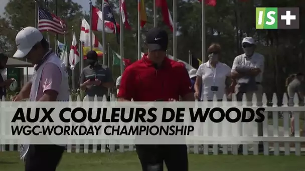 Les joueurs en rouge et noir en soutien à Tiger Woods