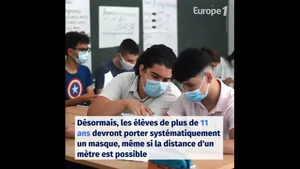 Date, port du masque, cantines... Ce qu'a annoncé Jean-Michel Blanquer pour la rentrée scolaire