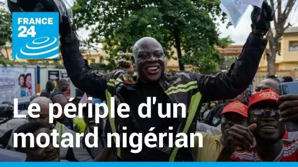 De Londres à Lagos, le périple d'un motard nigérian pour éradiquer la polio • FRANCE 24