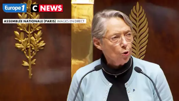 "Le 49.3 n'est pas l'invention d'un dictateur" : le discours d'Elisabeth Borne (motions de censure)