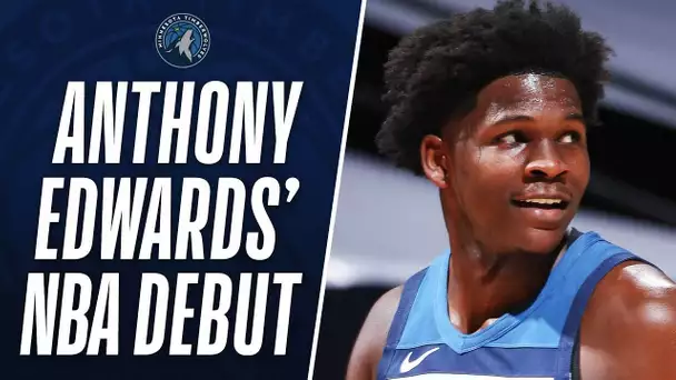 #1 Overall Pick Anthony Edwards Finishes NBA DEBUT With 15 PTS, 4 REB & 4 AST | #KiaTipOff20