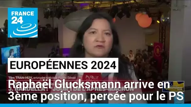 Européennes 2024 : en France, Raphaël Glucksmann arrive en troisième position, percée pour le PS