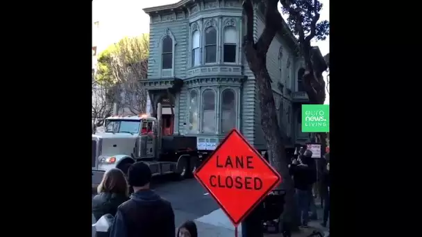 Une maison du XIXe siècle déménagée à San Francisco