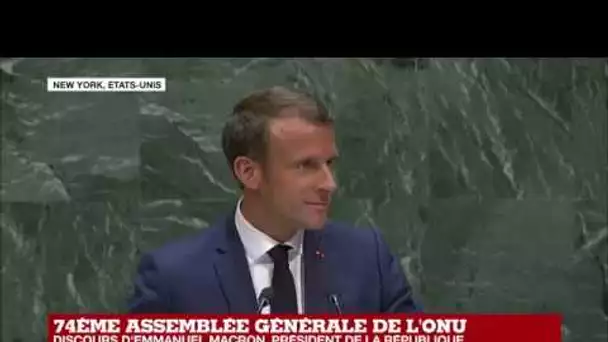 REPLAY - Discours d'Emmanuel Macron lors de la 74ème assemblée générale de l'ONU