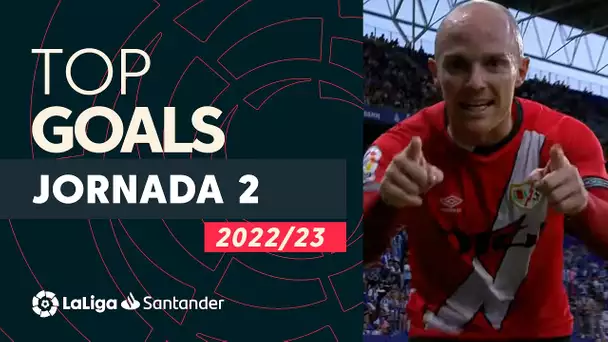 LaLiga TOP 5 Goles Jornada 2 LaLiga Santander 2022/2023