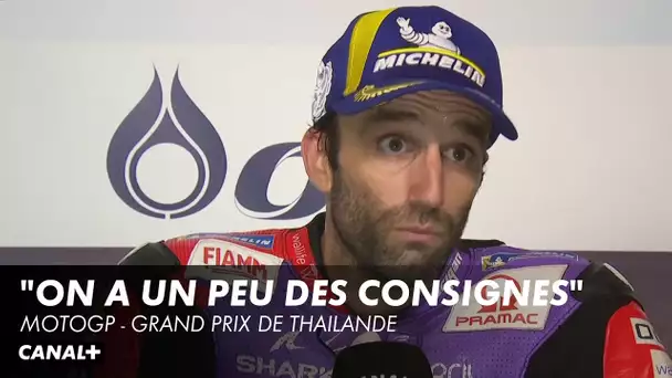 Réaction de Johann Zarco - Grand Prix de Thailande - MotoGP