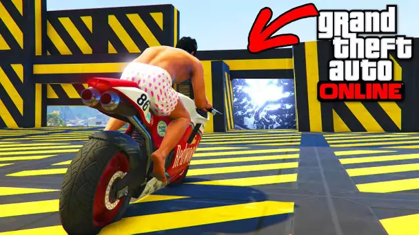 PARKOUR MOTO  TUNNEL SECRET - GTA 5 ONLINE