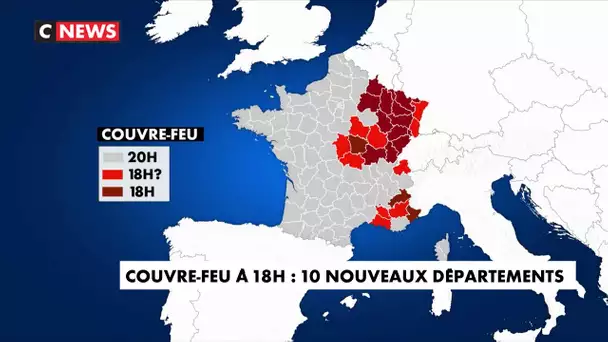 Coronavirus : un couvre-feu étendu dans 10 nouveaux départements ?