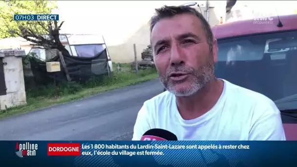 Dordogne : les habitants du Lardin-Saint-Lazare, confinés depuis 24 h, vivent dans l’angoisse