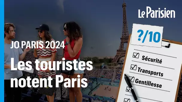 On a demandé aux touristes de noter leur séjour à Paris pendant les JO