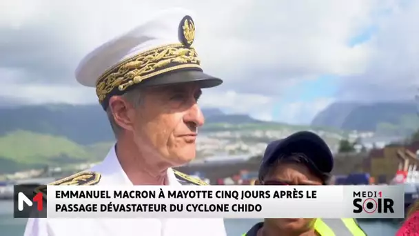 Emmanuel Macron à Mayotte 5 jours après le passage dévastateur du cyclone Chido