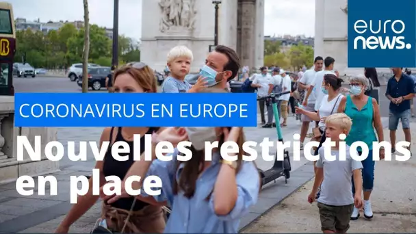 Covid-19 : plusieurs pays de l'UE instaurent de nouvelles restrictions pour freiner la contagion