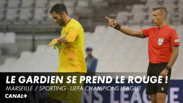 Le rouge pour Adan hors de sa surface ! - Marseille / Sporting - Ligue des Champions (3ème journée)