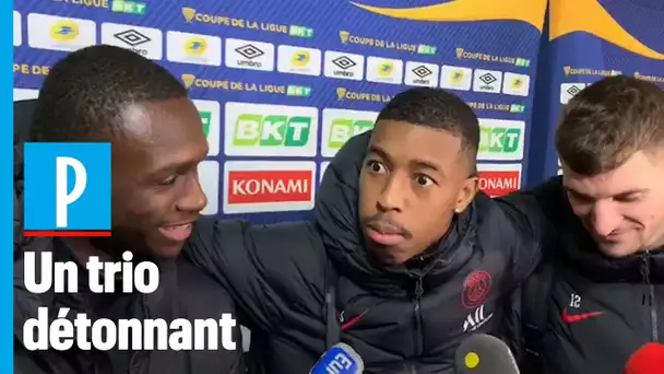 Reims - PSG : Kimpembe, Meunier et Kouassi font le show devant les journalistes