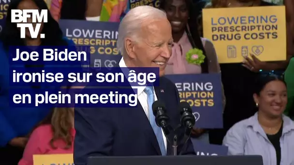 "J'ai siégé au Sénat 270 ans": Joe Biden ironise sur son âge en plein meeting avec Kamala Harris