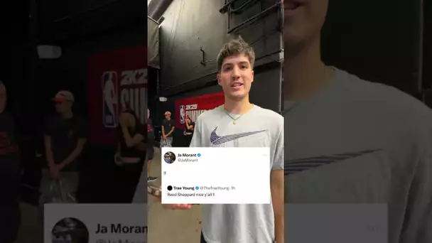 Game recognize game 🤝 Trae Young & Ja Morant show love to Reed Sheppard! 👏 | #Shorts