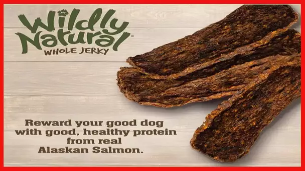 Wildly Natural Whole Jerky Dog Treats | Limited Ingredient, Made in USA Jerky | Grain Free & Nothing