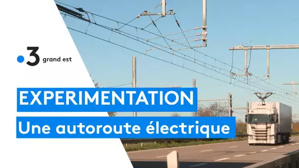 Expérimentation : une route capable de charger les camions électriques