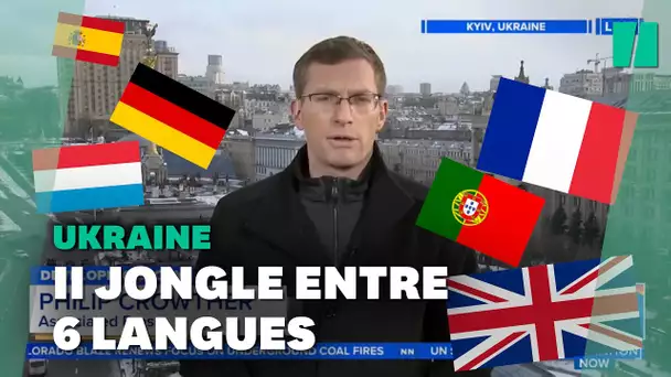 En Ukraine, le reporter polyglotte Philip Crowther impressionne