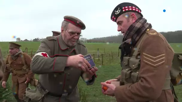 La trêve du Noël 1914 dans les tranchées célébrée à Warneton (B)