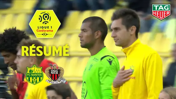 FC Nantes - OGC Nice ( 1-2 ) - Résumé - (FCN - OGCN) / 2018-19