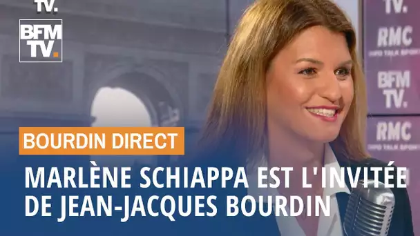 Marlène Schiappa face à Jean-Jacques Bourdin en direct