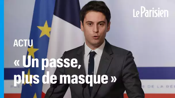 Covid-19 : à partir du 28 février, « un passe, pas de masque », déclare Gabriel Attal