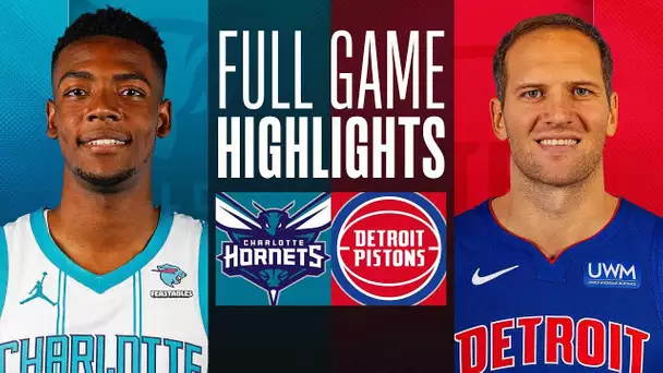 HORNETS at PISTONS | FULL GAME HIGHLIGHTS | January 24, 2024