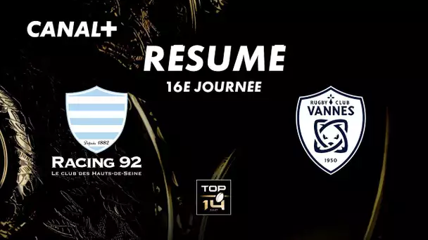 Le match irrespirable entre le Racing et Vannes - TOP 14 - 16ème journée