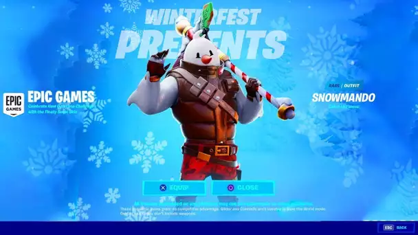 DES NOUVELLES RECOMPENSES GRATUITES A RECUPERER AVEC VOS AMIS ! (FORTNITE WINTERFEST 2020)