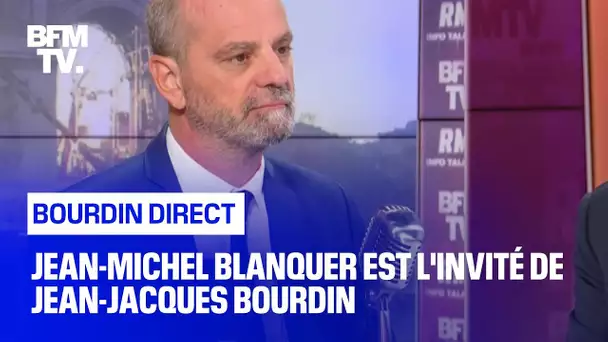 Jean-Michel Blanquer face à Jean-Jacques Bourdin en direct