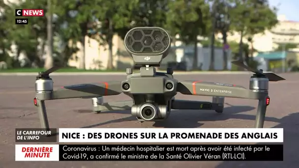 Confinement : des drones sur la promenade des Anglais