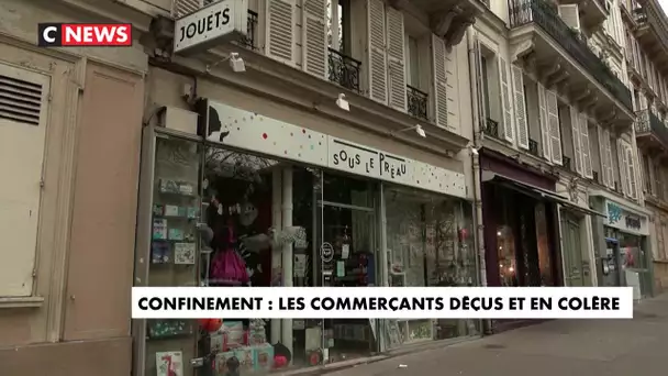 Confinement : les commerçants déçus et en colère