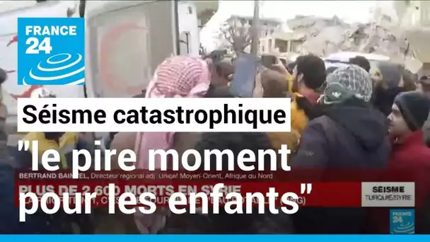 Séisme : "catastrophe qui se passe dans un contexte déjà très difficile pour les enfants en Syrie"