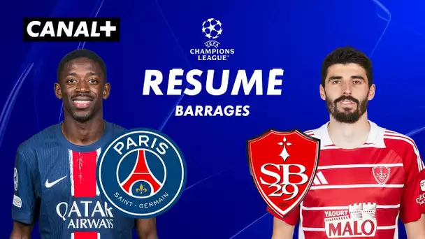 Le résumé de Paris Saint-Germain / Brest - Ligue des champions 2024-25 (Barrages retour)