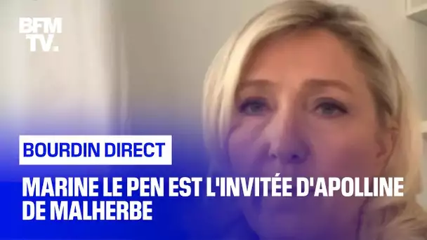 Marine Le Pen face à Apolline de Malherbe en direct