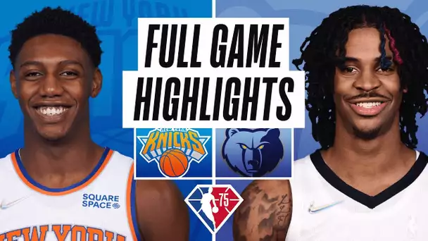 KNICKS at GRIZZLIES | FULL GAME HIGHLIGHTS | March 11, 2022