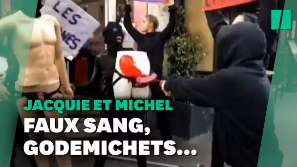 Une boutique Jacquie & Michel à Paris visée par une manif anti-porno