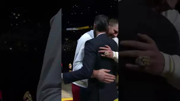 Nikola Jokić receives his 2023 Championship ring! 💍🃏| #Shorts