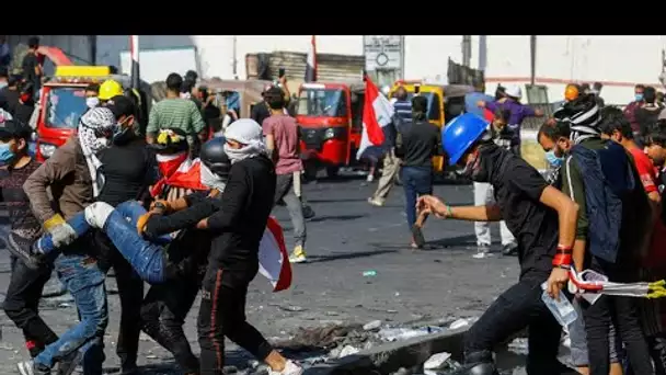 Contestation en Irak : reportage aux côtés des manifestants blessés par des tirs