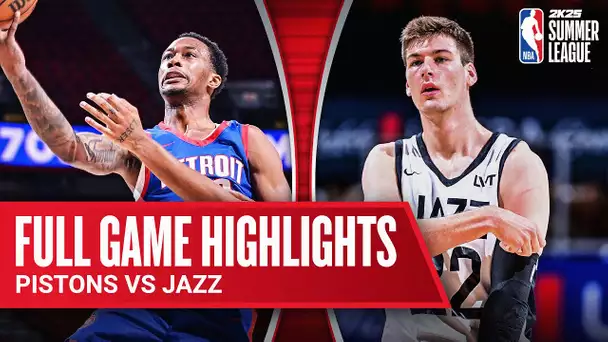 PISTONS vs JAZZ | NBA SUMMER LEAGUE | FULL GAME HIGHLIGHTS