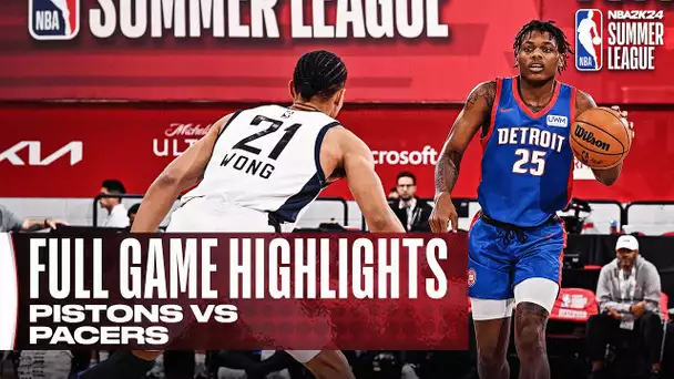 PISTONS vs PACERS | NBA SUMMER LEAGUE | FULL GAME HIGHLIGHTS