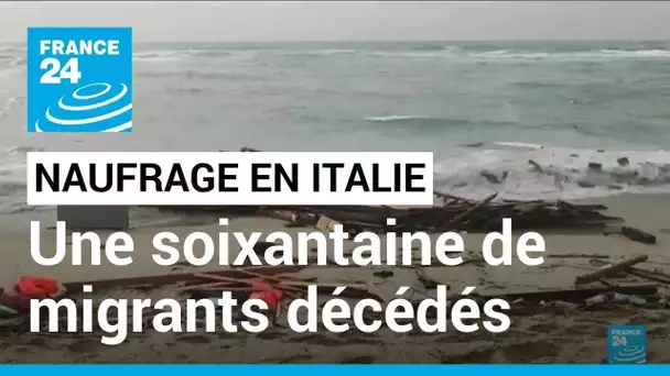 Au moins une soixantaine de migrants meurent dans un naufrage près des côtes italiennes