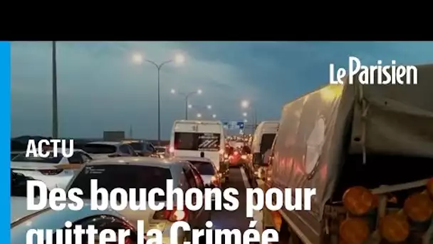 Après l’explosion du pont de Crimée, des centaines de véhicules bloqués dans des bouchons