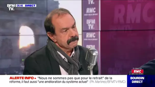 Philippe Martinez explique pourquoi la réforme des retraites n'est pas viable sur RMC et BFMTV