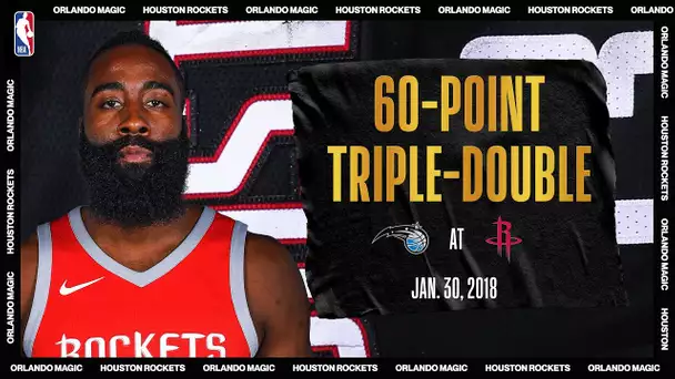 Magic @ Rockets: Harden notches first ever 60-point triple-double (Jan. 30, 2018) #NBATogetherLive