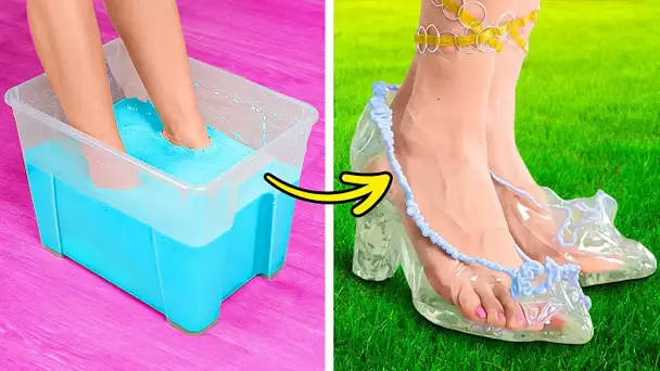 CHAUSSURES ET VÊTEMENTS DIY 👠👕 Astuces et idées de bricolage pour les pieds fantastiques 🌟