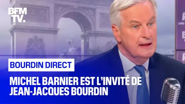 Michel Barnier face à Jean-Jacques Bourdin en direct