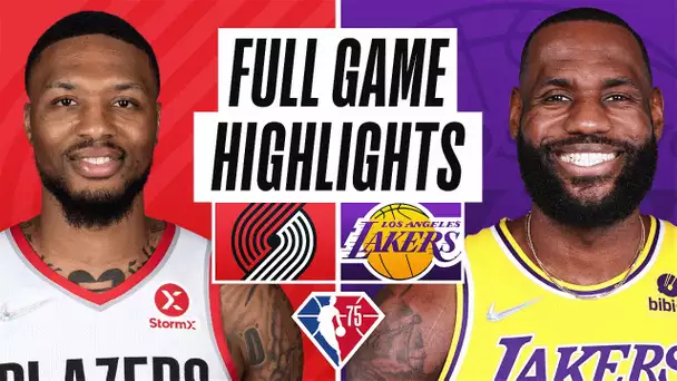 TRAIL BLAZERS at LAKERS | FULL GAME HIGHLIGHTS | December 31, 2021