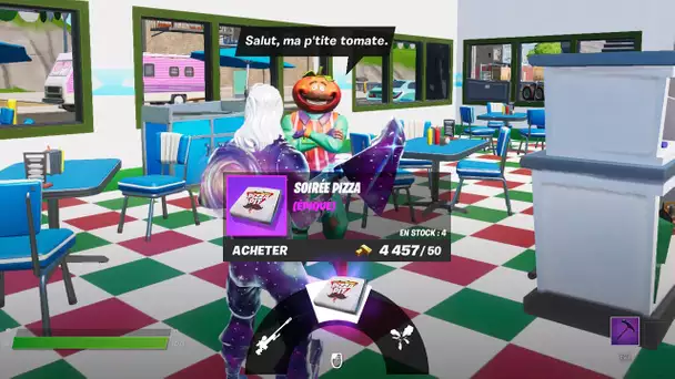 PRENDRE DES PARTS DE PIZZA DANS UN OBJET SOIREE PIZZA ! (FORTNITE QUETE DE SAISON)